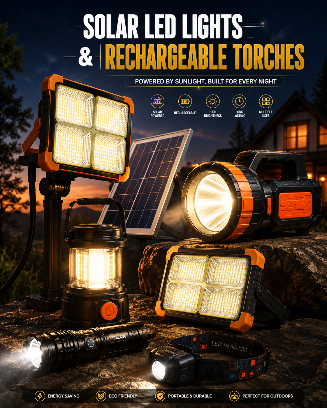 Solar Led Lights & Rechargeable Torches